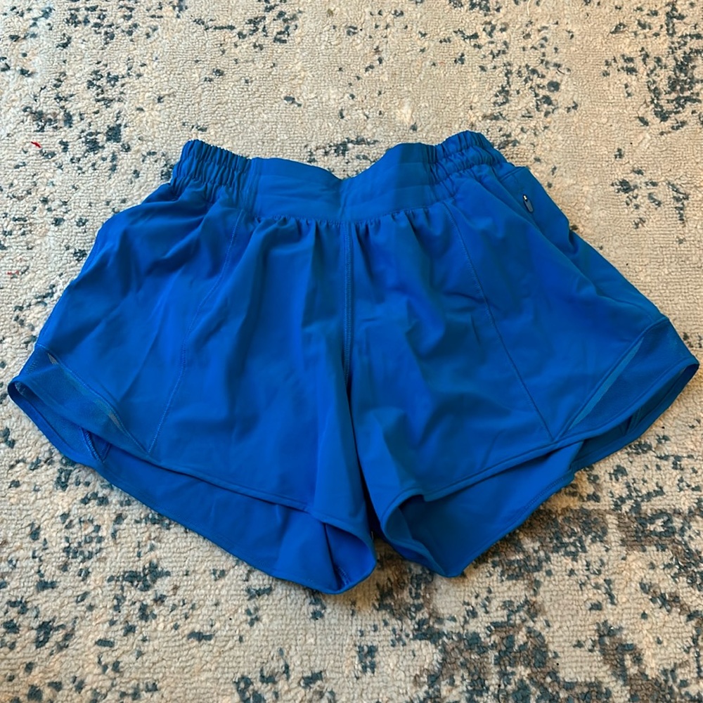 Poolside blue Lululemon 4” shorts
